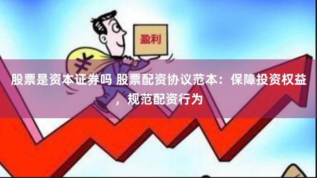 股票是资本证券吗 股票配资协议范本：保障投资权益，规范配资行为